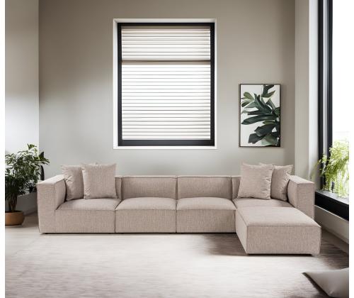 Sora (L1-O1-O1-1R-POUFFE ) - Sand Beige