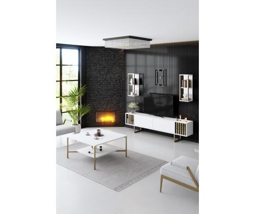 Gold Line - White, Gold