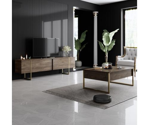 Luxe Set - Walnut, Gold