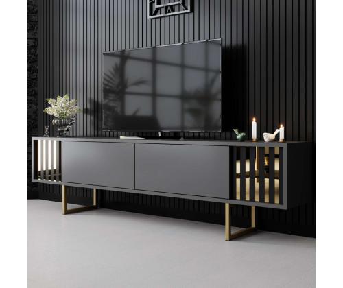 Gold Line - Anthracite, Gold