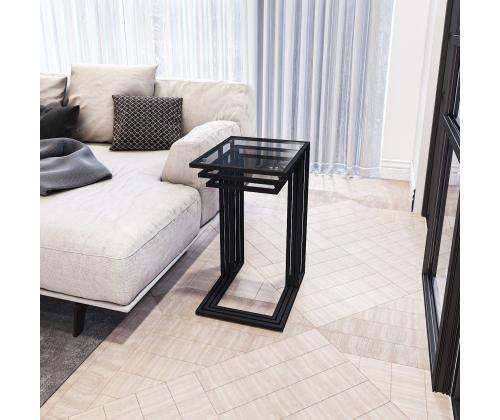 İbiza - Black, Smoked Glass