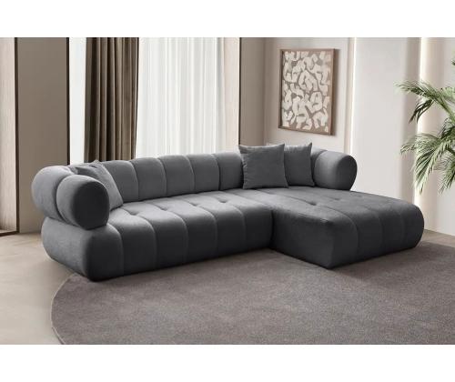 Diivan Petra Right - Dark Grey