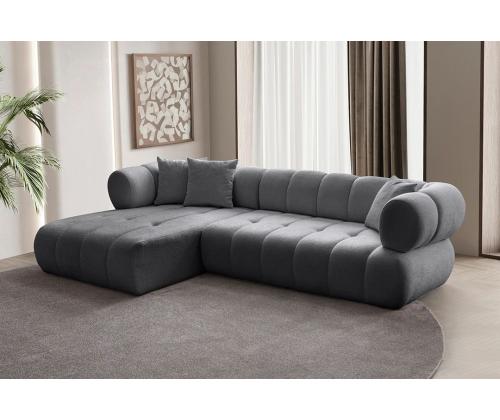 Diivan Petra Left - Dark Grey