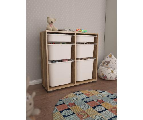 Carla - Walnut, White