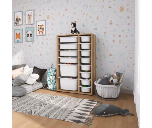 Rine 2D4K8U - Walnut, White