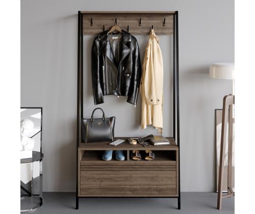 Devin - Walnut, Black