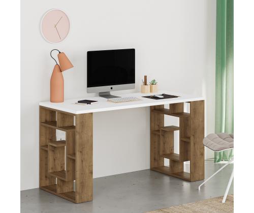 Maze - White, Dark Oak