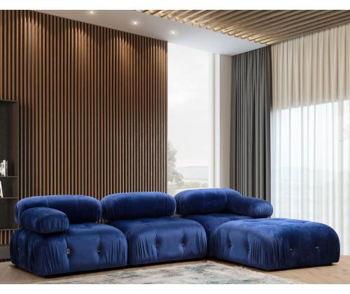 Bubble Velvet Blue L1-O1-1R-PUF