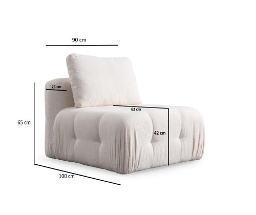 Amaris 3 Seater -White