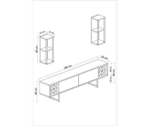 Black Line Set - White, Black