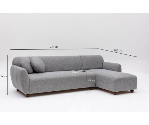 Eddy Corner (L3-CHL) - Light Grey