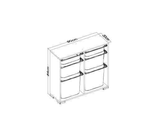 Carla - Walnut, White