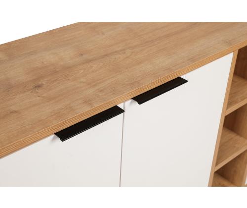 Clara Console - Oak, White