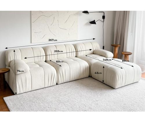 Diivan Soli Corner - White