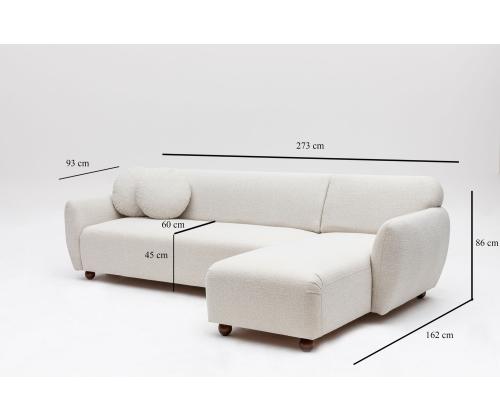 Eddy Corner Right (L3-CHL) - White