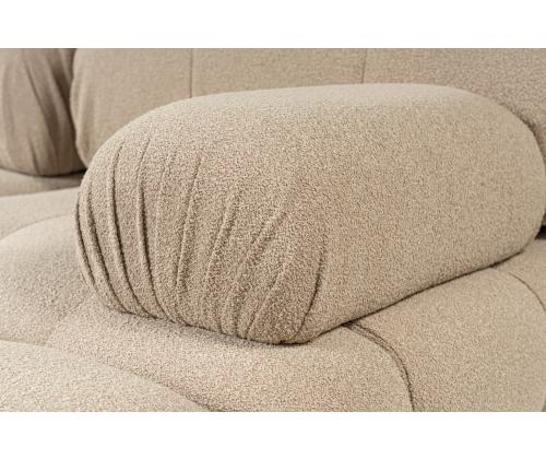 Doblo 3 Seater with Pouffe ( L1-O1-1R-Pouffe) - Peach