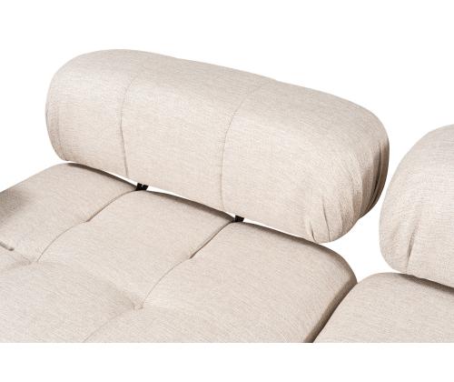 Doblo 3 Seater with Pouffe ( L1-O1-1R-Pouffe) - Light Brown