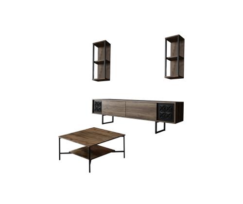 Black Line Set - Walnut, Black