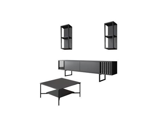 Chrome Line Set - Anthracite, Black