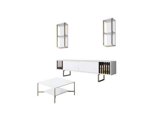 Gold Line - White, Gold