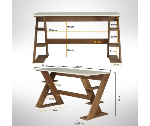 Lungo - Dark Oak, White