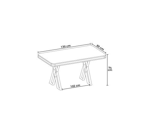 Vals - White Marble, Chrome