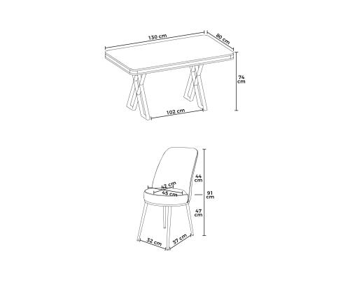 Vals - Black Marble, Gold, Cream