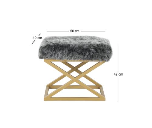 Capraz Plush - Gold, Grey