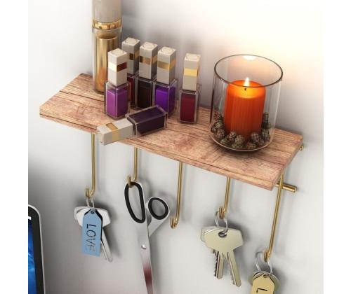Dekoratif Duvar Rafı ve Askılık