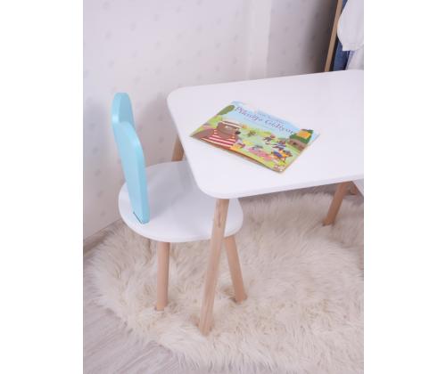 Bunny One Chair Set - Baby Blue, White