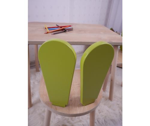 Bunny One Chair Set - Pistachio Green, Brown