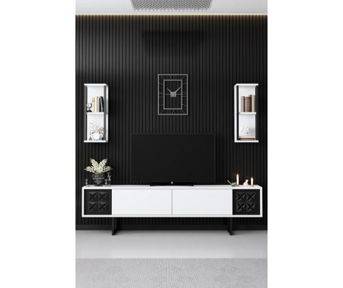 Black Line - White, Black