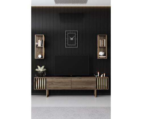 Gold Line - Walnut, Black