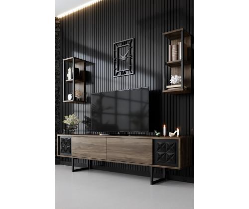 Black Line Set - Walnut, Black