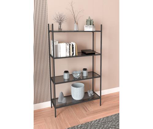 Marta - Black, Smoked Glass