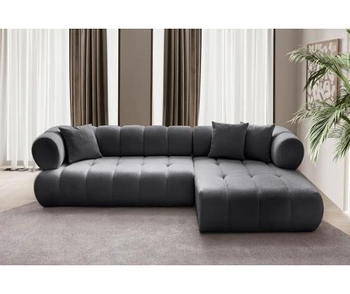 Diivan Petra Right - Dark Grey