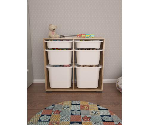 Carla - Walnut, White