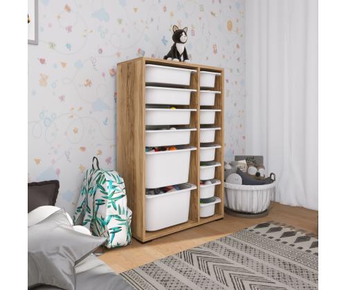 Rine 2D4K8U - Walnut, White