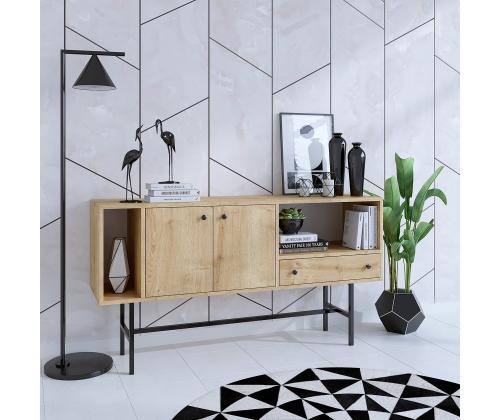 Freya - Sapphire Oak, Black