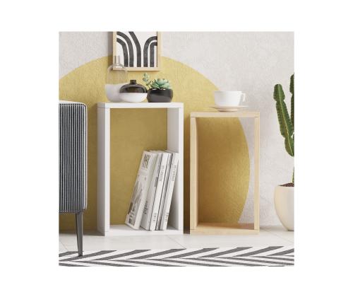 Nancy - Sapphire Oak, White