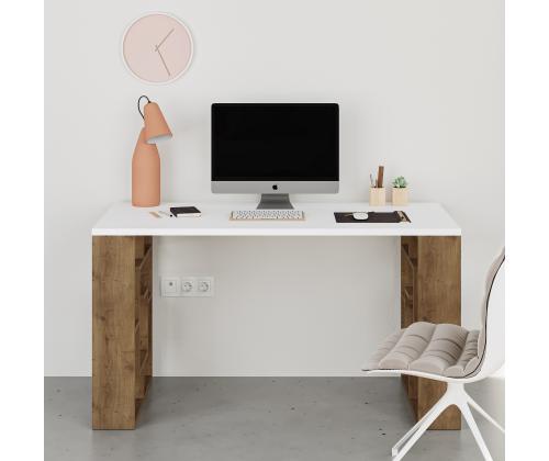 Maze - White, Dark Oak