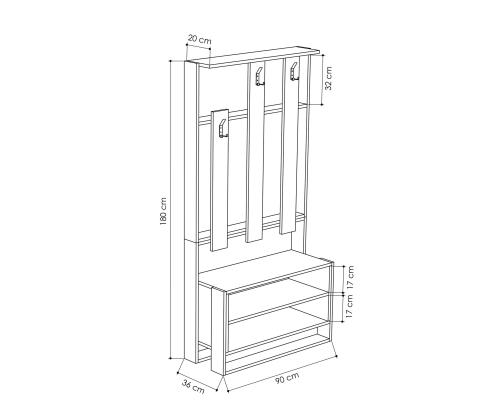 Chester - White, Oak