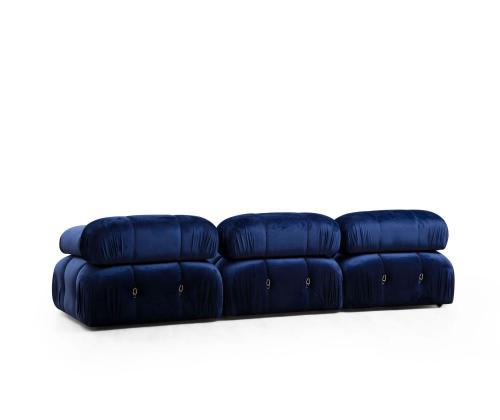 Bubble Velvet Blue L1-O1-1R-PUF