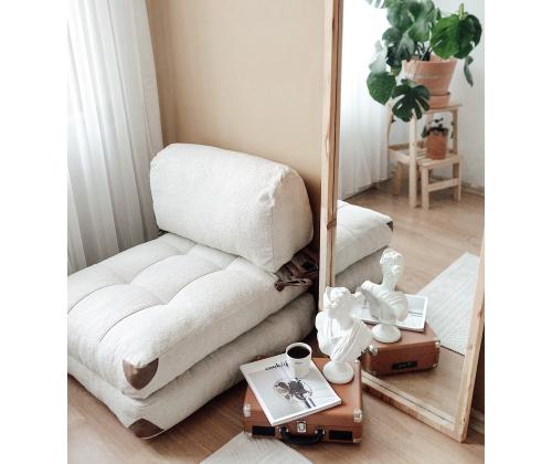 Diivan Fold Teddy - Cream