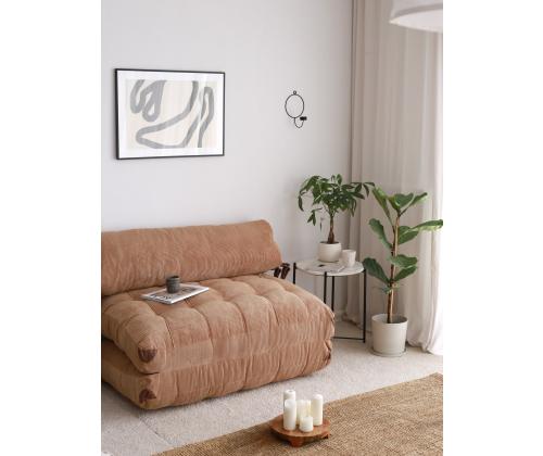 Diivan Fold Kadife 2 - Camel