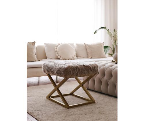 Capraz Pelush - Gold, Brown