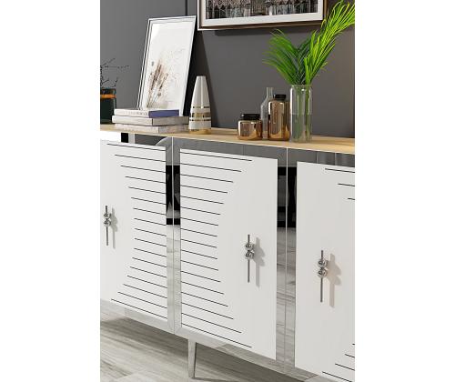 Tuna 180 - Sapphire Oak, White, Silver