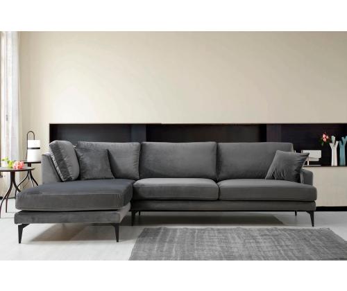 Papira Corner Left (Chl+3R) - Anthracite