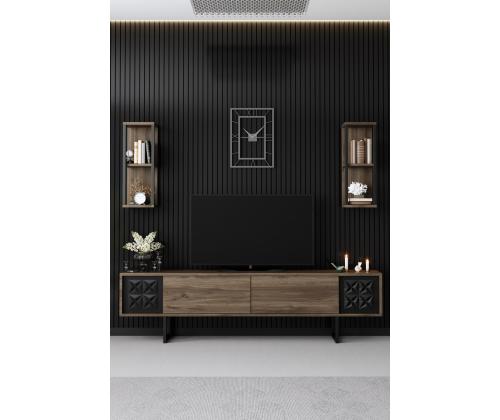 Black Line Set - Walnut, Black