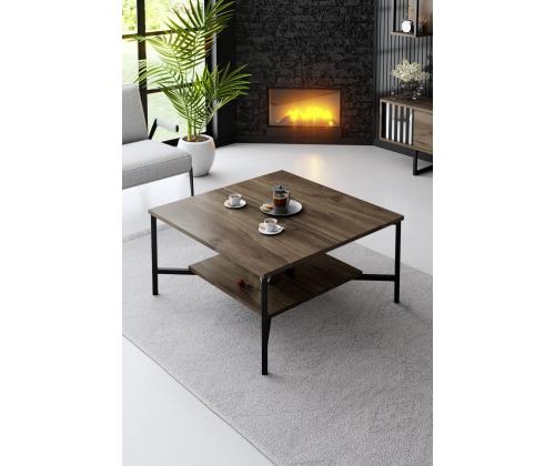 Chrome Line Set - Walnut, Black